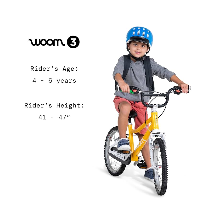 woom 3 Children's Bicycle for Kids 4-6 Years Old, 16-Inch